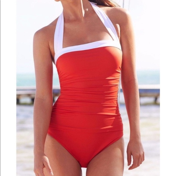 ralph lauren halter swimsuit